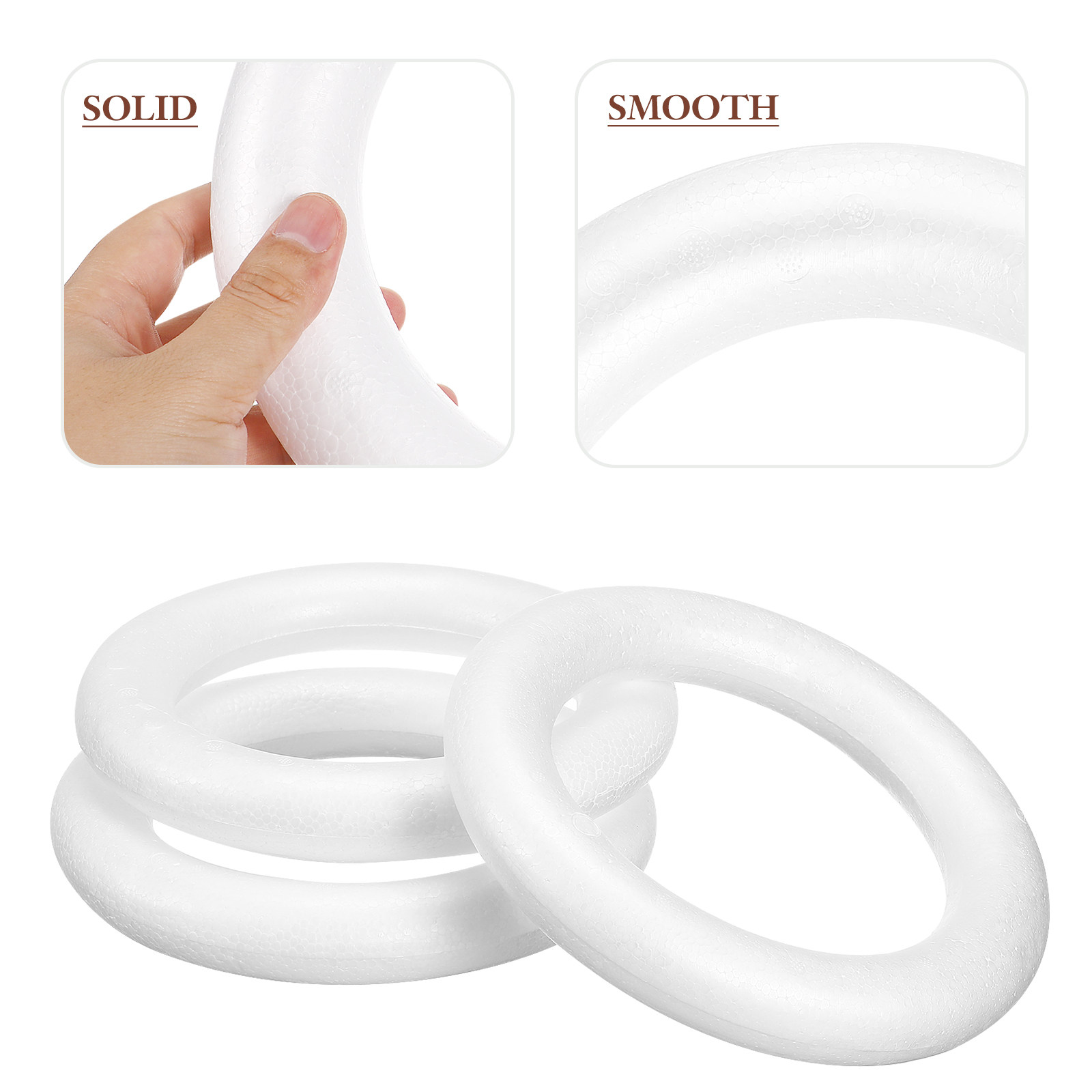 3Pcs Premium Foam Round Ring D - đánh giá và giá Embellish Craft