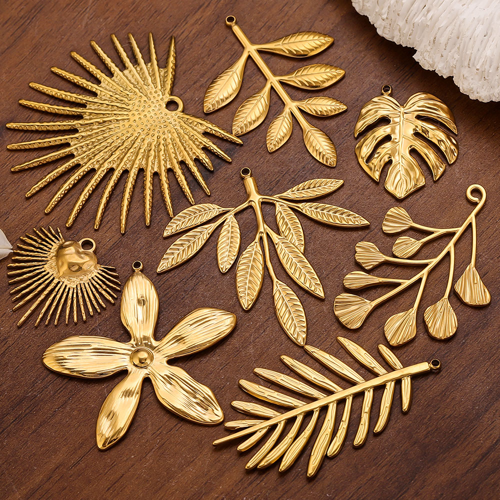 5PCS Stainless Steel Large Lea - đánh giá và giá Embellishment Crafts
