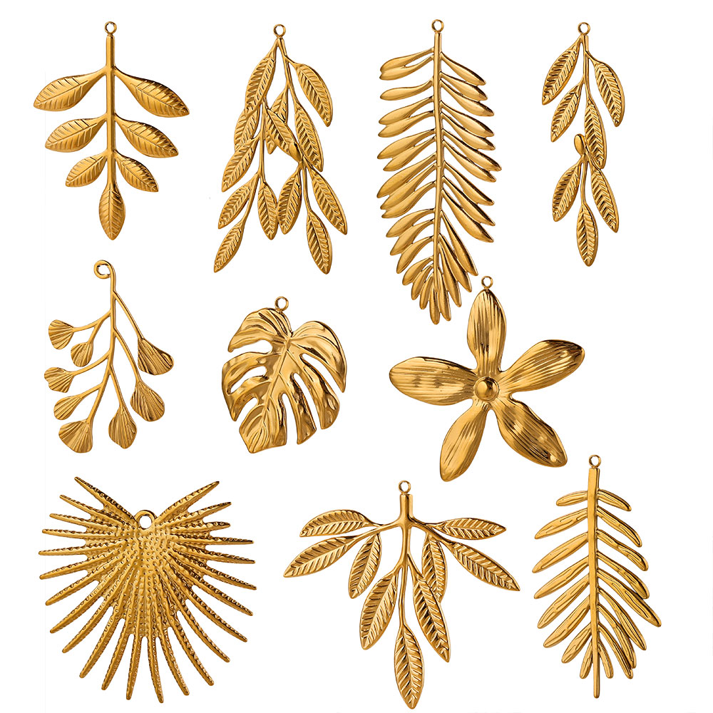 5PCS Stainless Steel Large Lea - đánh giá và giá Embellishment Crafts