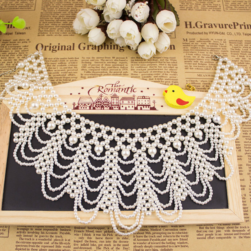New Pearl Beaded Lace Trim Col - đánh giá và giá Beaded Trim Fringe