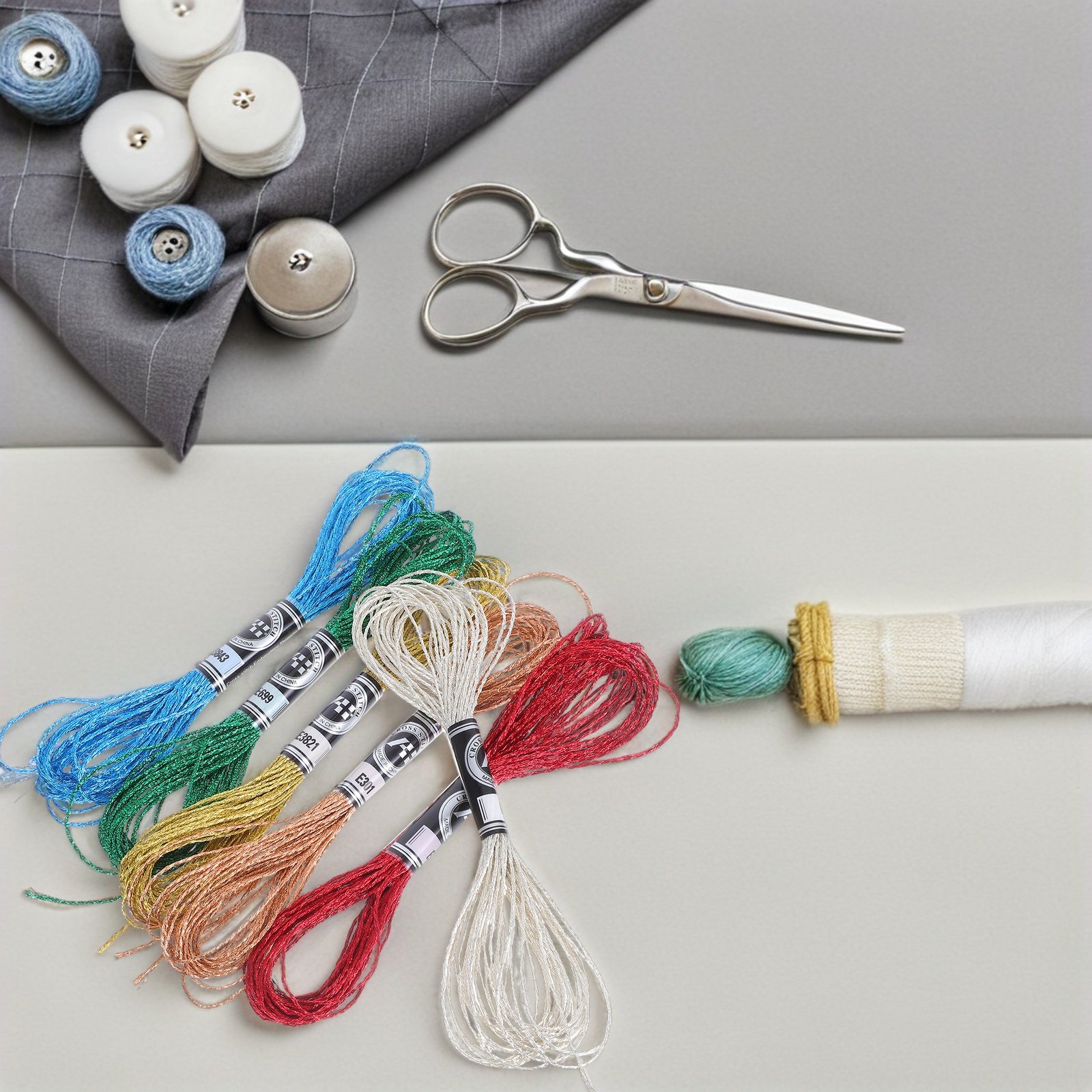 6Pcs Luxurious Metallic Embroi - đánh giá và giá Embroidery Craft