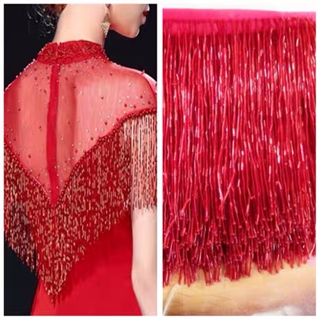 Silver Bead Fringe Trim For Ha - đánh giá và giá Beaded Trim Fringe