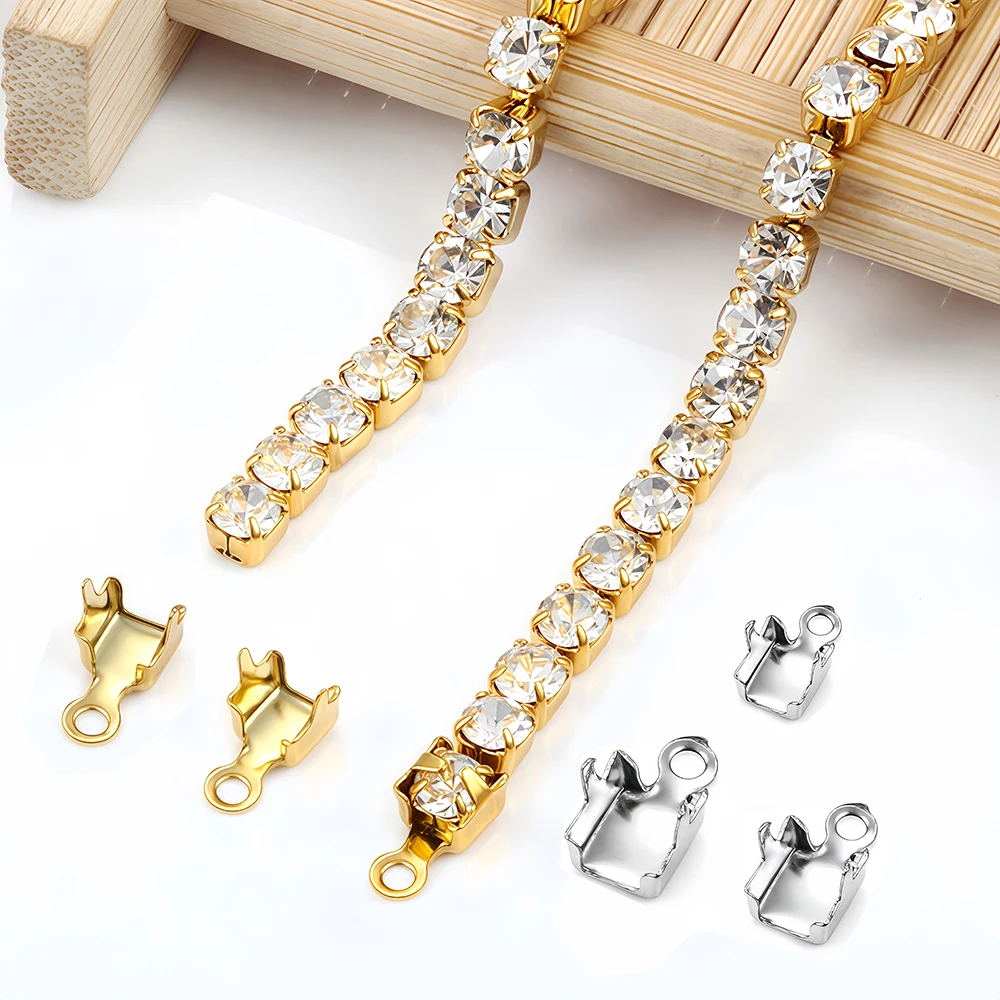 10/20Pcs Stainless Steel Gold  - đánh giá và giá Beaded Trim Fringe
