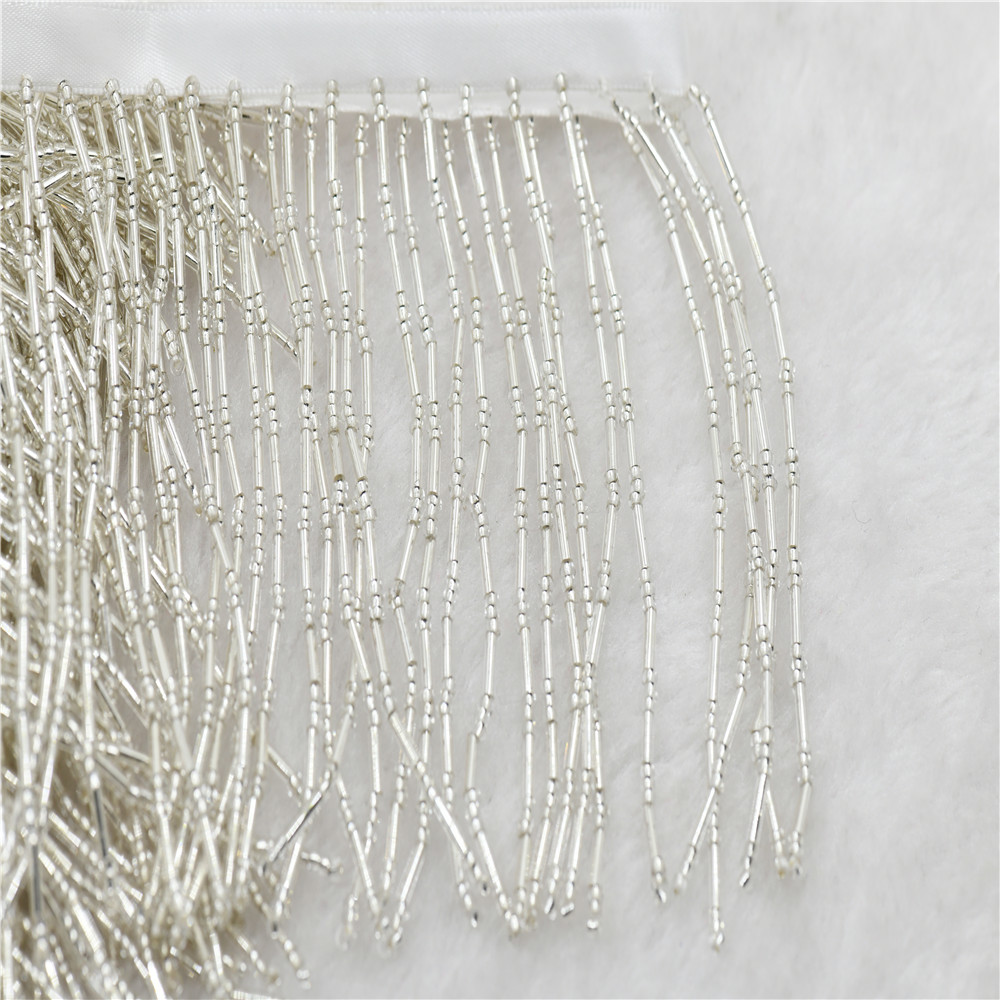 1yard 10cm wide glass Beaded F - đánh giá và giá Beaded Trim Fringe