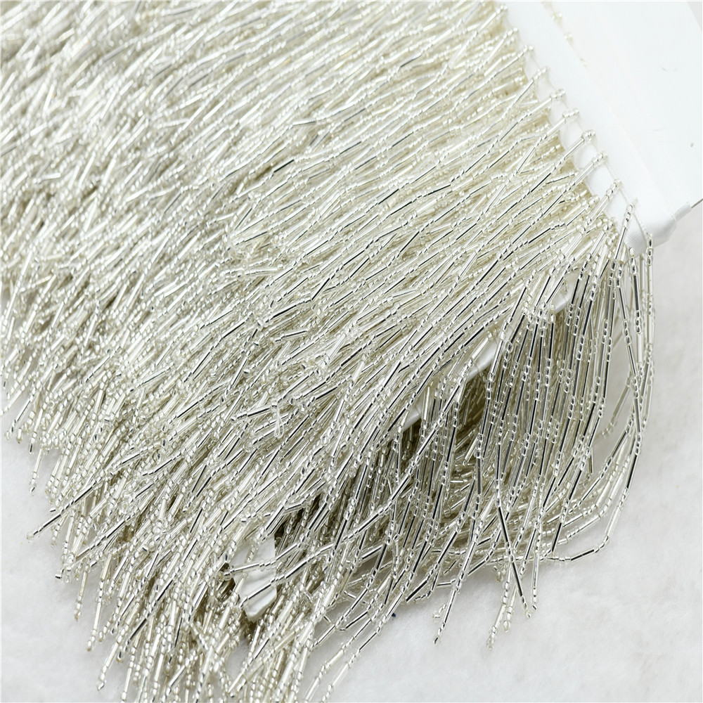 1yard 10cm wide glass Beaded F - đánh giá và giá Beaded Trim Fringe