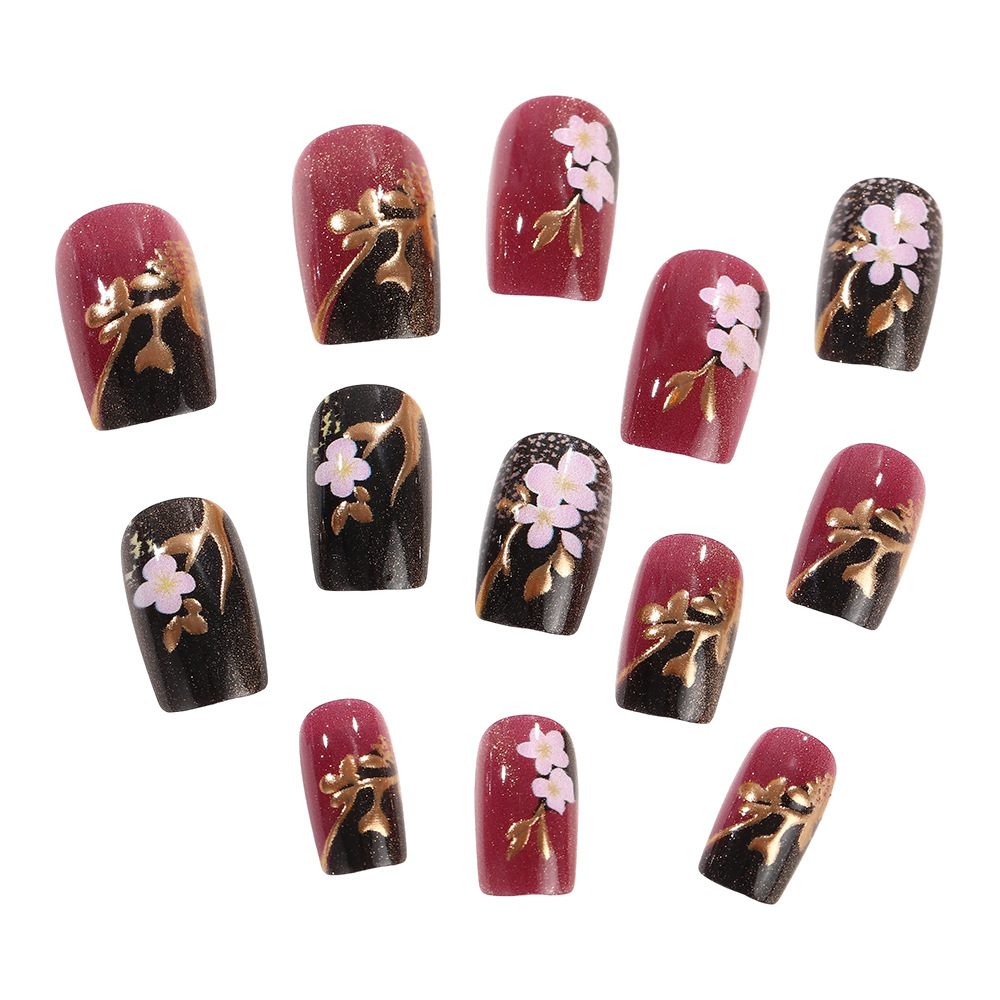 3D golden plated fake nails Me - đánh giá và giá Embroidery Embellishments